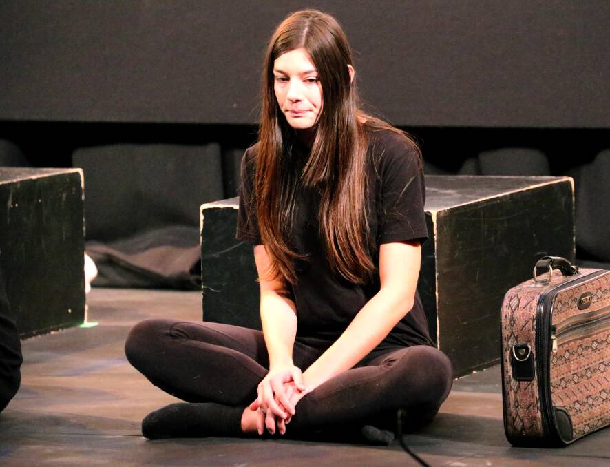 Wade High's Teagan Carnell during her school's performance at the Griffith Regional Theatre.