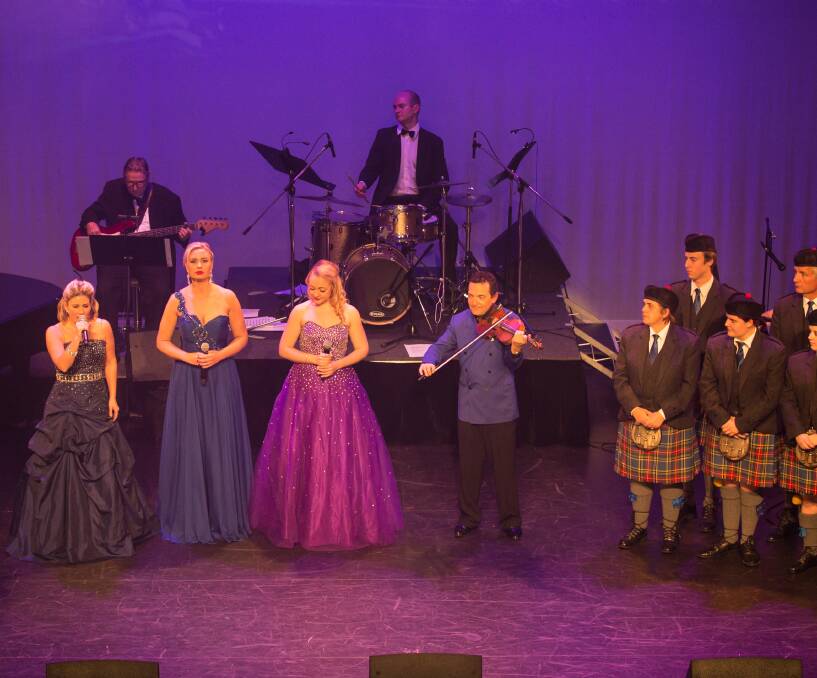 A SIGHT TO SEE: Just some of the large and talented performers from 'An evening at the prom' on stage. Picture: Supplied.