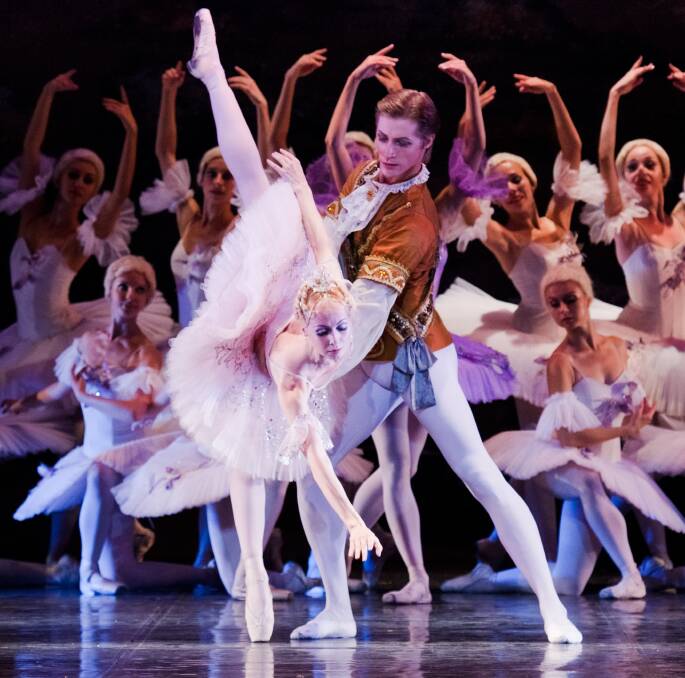 SLEEPING BEAUTY: The Moscow Ballet cast performing a classic on stage. They will be performing in Griffith this month. Picture: supplied.
