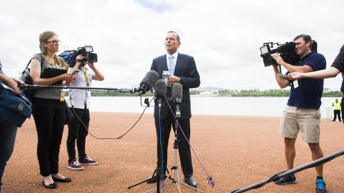 Prime Minister Tony Abbott defends his "captain's pick". Picture: Fairfax Media/Rohan Thomson