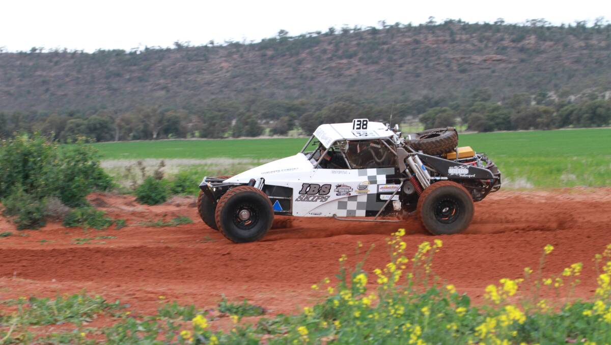 TEARING IT UP: Tony Fehlhader burns around the track in the ARB Griffith 400. This year's race has been moved from July to March. Picture: Anthony Stipo