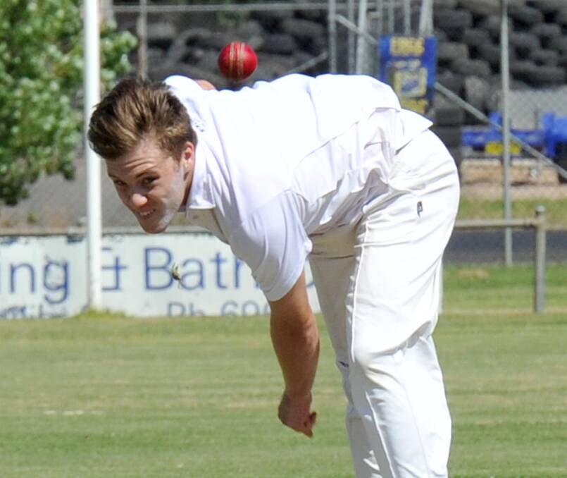 IMPACT: Last season's leading wicket taker Tom West will miss some of Hanwood's games this summer because of university. Picture: Anthony Stipo