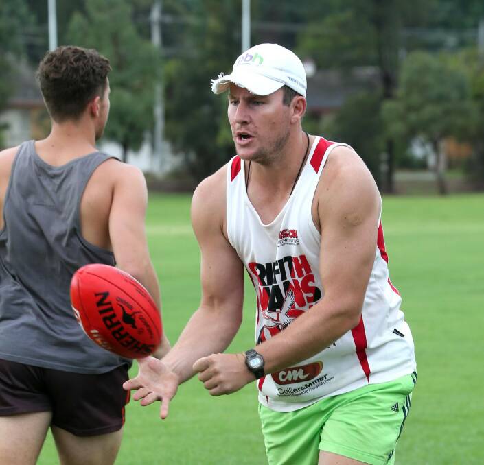 OUT OF THE BLOCKS: Griffith Swans coach Brandon Mathews believes a good win against Leeton-Whitton can help set up his club's season. Picture: Anthony Stipo