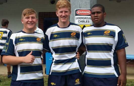 FUTURE STARS: Zane Hogan, Thomas Tyrrell and Apenisa Driti represented the ACT under 15s in the Junior Gold Cup. Picture: Supplied