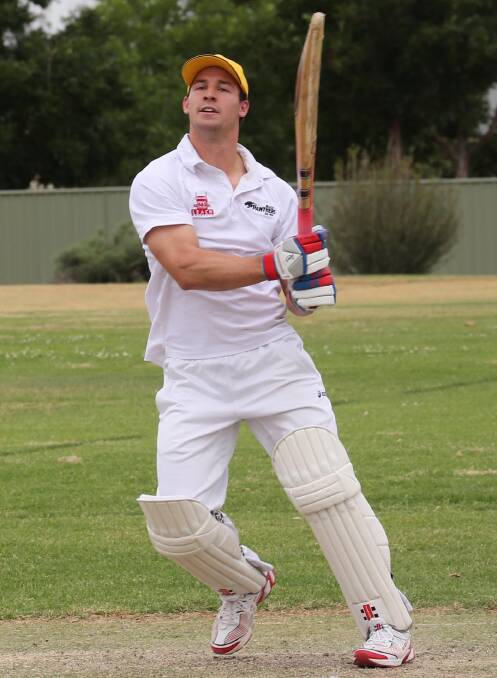 HEAVY HITTER: Leagues Club all-rounder Dan Bozic is one of the Griffith players to make the Murrumbidgee Rangers squad. Picture: Anthony Stipo