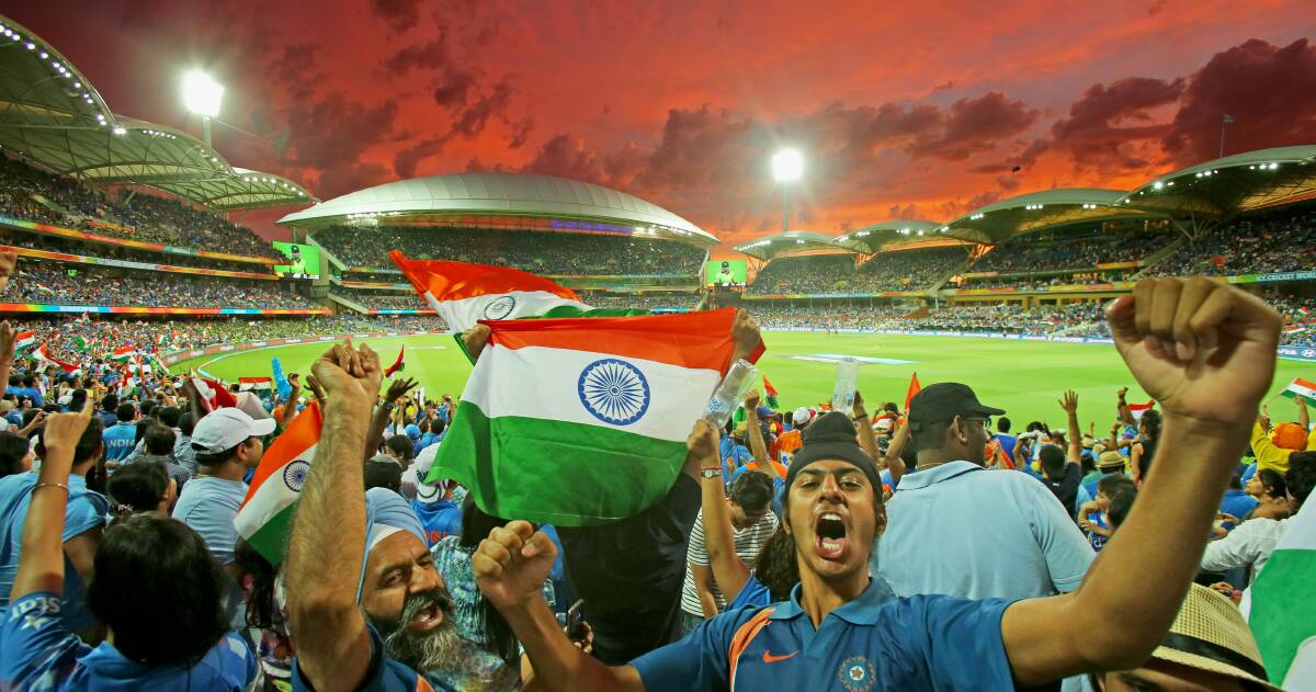 FANATICAL: Indian cricket fans are expected to outnumber Australian supporters in the ODI World Cup semi-final at the SCG. Picture: Getty Images