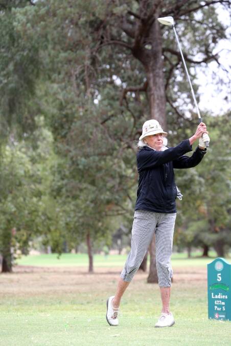 ON SONG: Jeni Fisher was in good form to win last Saturday's ladies' stableford at Griffith Golf Club. Picture: Anthony Stipo
