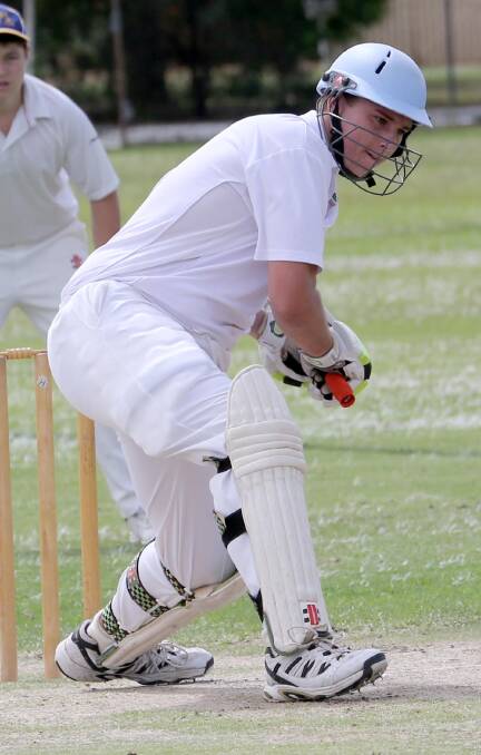 DEFENCE: Spitfires batsman Todd Argus. Picture: Anthony Stipo