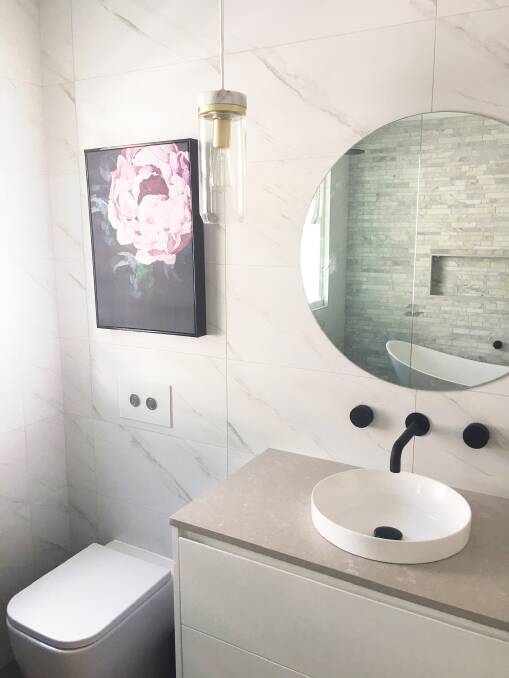 There is a trick to making the most of the confined space that is the result of a small bathroom renovation.