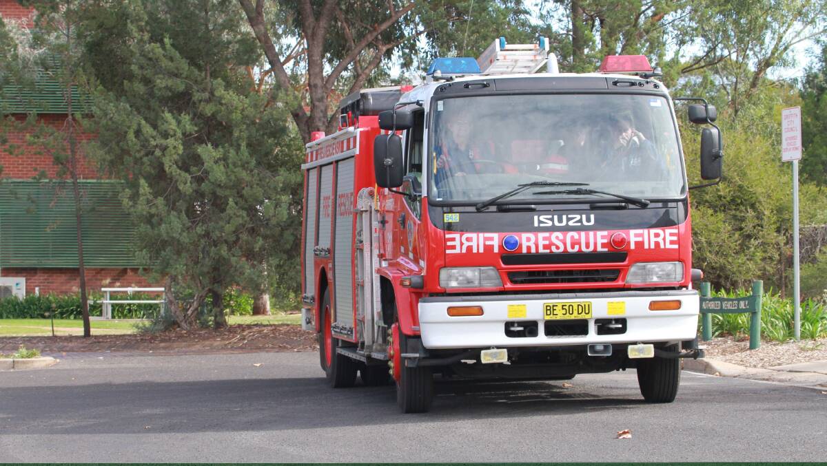 FIRE: One of Griffith's fire trucks. Picture: Anthony Stipo.