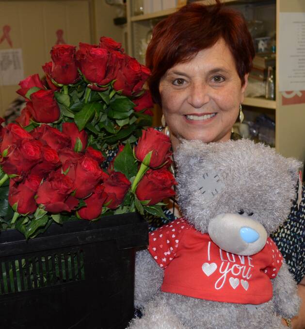 LOVELY: Corrina Salvestrin loves helping people express their love through flowers, chocolates and teddy bears. Picture: Stephen Mudd.