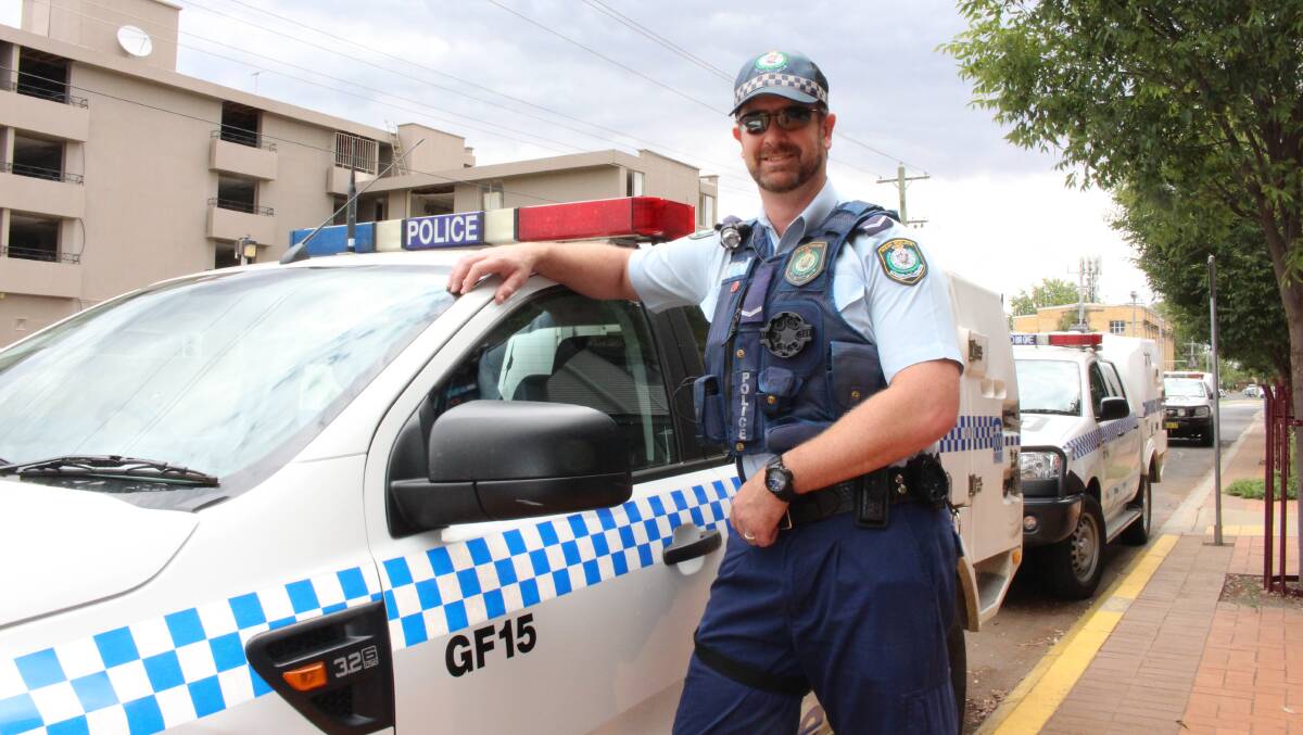 INITIATIVE: Constable Marc Roberts will be in Yenda and Barellan every Thursday in January and February. Picture: Stephen Mudd.