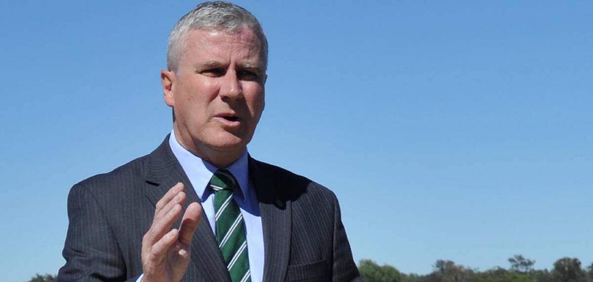 REBUKE: Riverina MP Michael McCormack is critical of Bronwyn Bishop's travel claims, saying they don't 'pass the pub test'. Picture: Fairfax