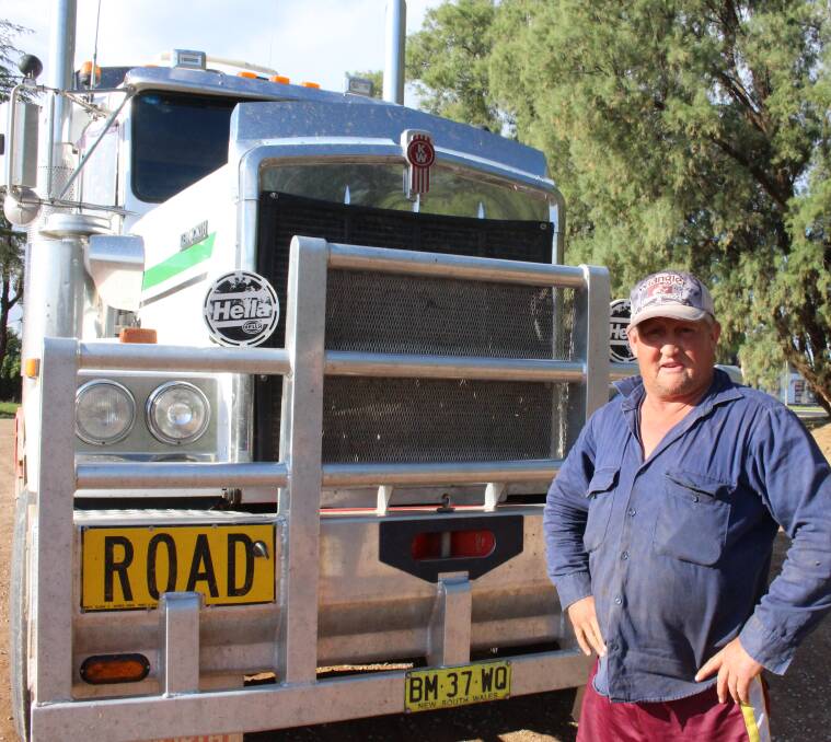ROAD ANGEL: Ross Duggan is one of the hay runners taking much-needed feed to drought-stricken properties in Queensland. Picture: Stephen Mudd.