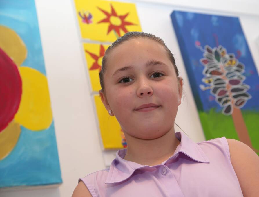 Piper Stewart, 9, won the encouragement award.