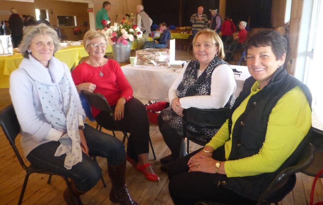 Mrs McDonald of Coleambally with Edna Conlan, Cathy Kite and Judy Munro of Binya.
