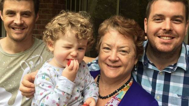 Jo-Ann Thwaites pictured with her son Johnathan, on left, Nick, on right, and grand-daughter Cassie. Photo: Facebook