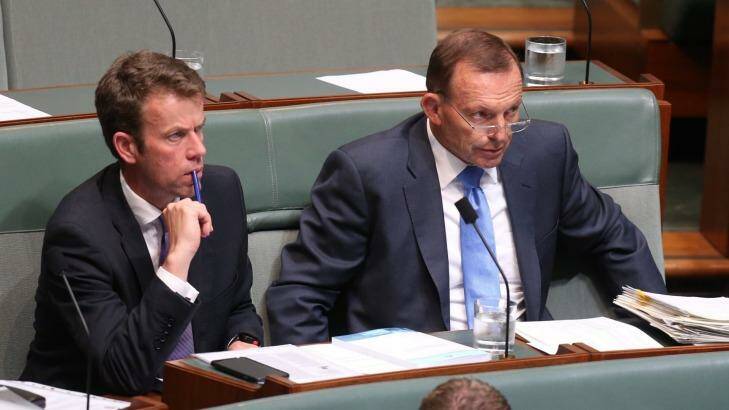 Tony Abbott during question time at on Thursday.  Photo: Andrew Meares