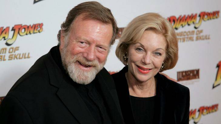 Cleo's first centrefold Jack Thompson and Ita Buttrose who founded and edited the magazine. Photo: Mike Flokis