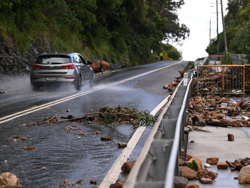 NSW residents and people camping are being urged to watch the weather as a low hits NSW. (Dean Lewins/AAP PHOTOS)
