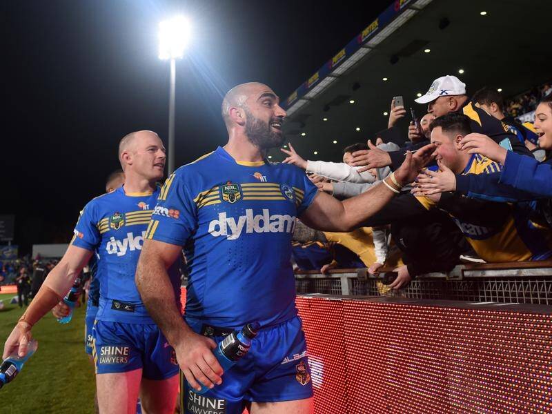 Tim Mannah and Beau Scott (file) have been retained as Parramatta's co-captains for the 2018 season.