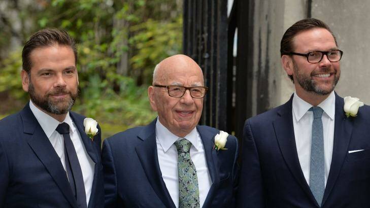 The Murdochs have reportedly decided to side with the women complainants. Photo: PA
