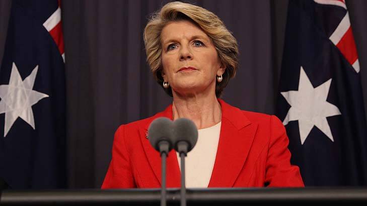 Foreign Affairs Minister Julie Bishop opposes a UN resolution to condust an independent war crimes investigation in Sri Lanka. Photo: Alex Ellinghausen