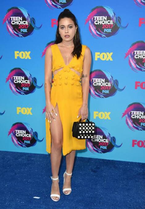 Bea Miller arrives at the Teen Choice Awards at the Galen Center on Sunday, Aug. 13, 2017, in Los Angeles. (Photo by Jordan Strauss/Invision/AP)