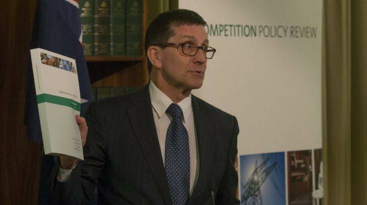 Professor Ian Harper releases the Competition Policy Review's final report on Tuesday. Photo: Jesse Marlow