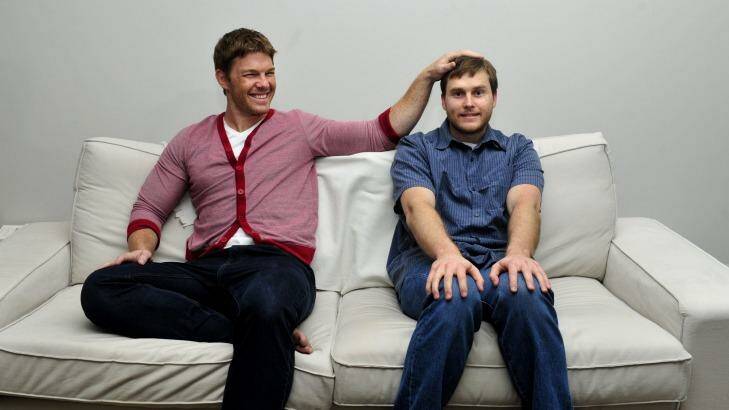 Clyde Rathbone and his younger brother, comedian Dayne, are set to launch a new website. Photo: Melissa Adams