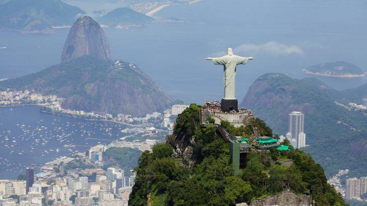 Christ the Redeemer looks out over Rio de Janeiro.