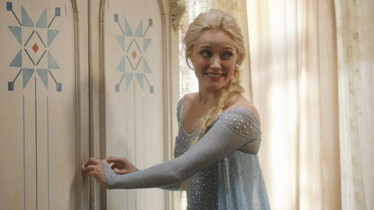Georgina Haig as  Elsa, the Snow Queen of Arendelle, from <i>Frozen</i> in Disney TV series <i>Once Upon a Time.</i> 