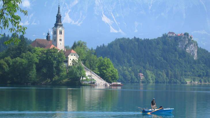Traditional and charm: Lake Bled in Slovenia is one of Europe's most picturesque locations.