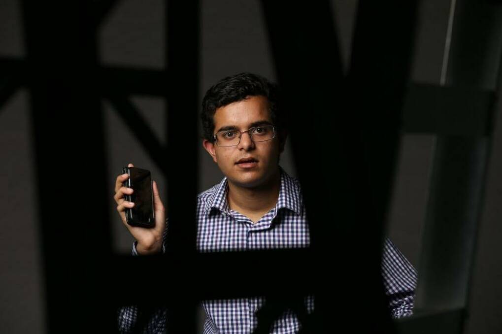 Shubham Shah discovered a security flaw in the way Vodafone handled voicemail. Photo: Peter Rae