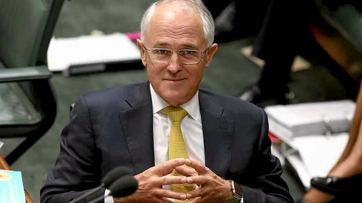 Prime Minister Malcolm Turnbull during question time on Wednesday. Photo: Andrew Meares