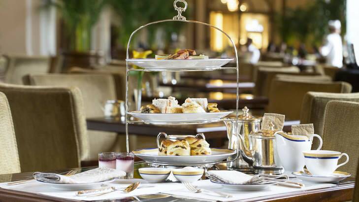 Colonial tradition: Afternoon tea at the Peninsula Hotel.
