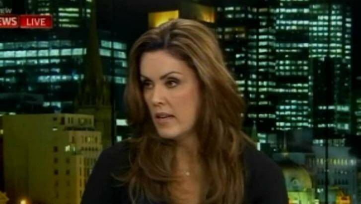 Peta Credlin on the Bolt Report during the 2016 election.  Photo: Sky News