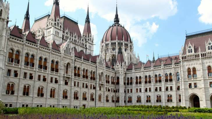 Budapest's parliament building.
