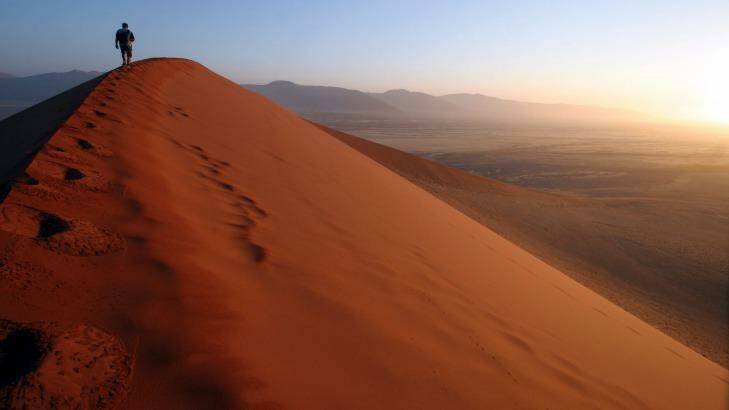 Sunrise in the Namib Desert. Photo: iStock