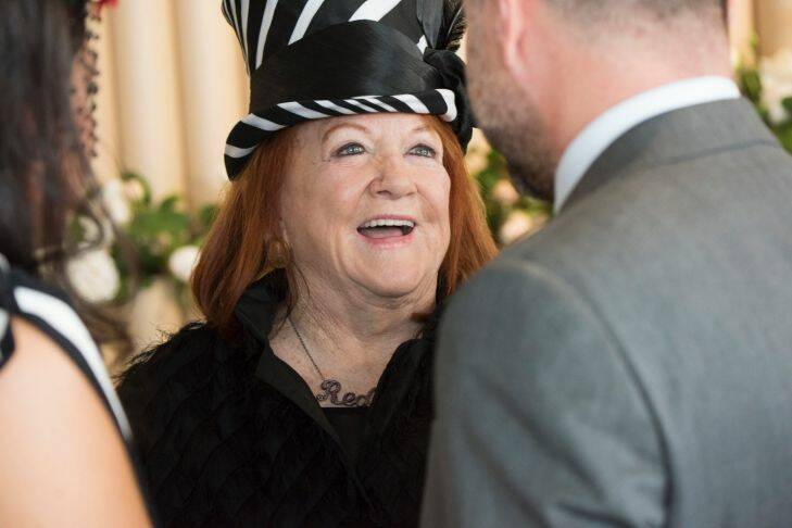 Eileen Bond the former wife of Alan Bondin the Lxus marquee at Derby Day. Photo by Jesse Marlow. . Photo: Jesse Marlow