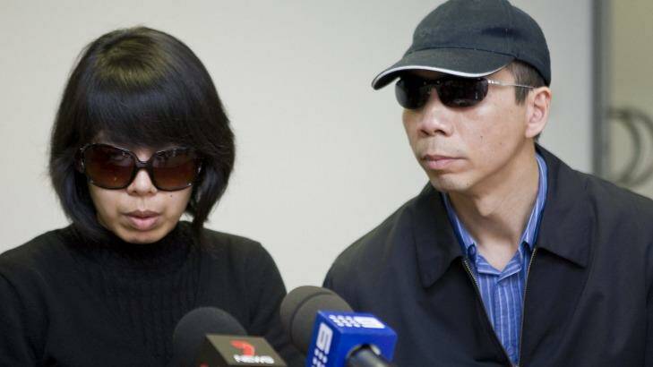 Robert Xie , here with his wife Kathy Lin, has pleaded not guilty to the charges. Photo: Danielle Smith