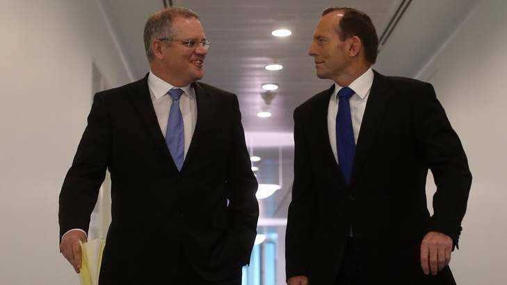 Prime Minister Tony Abbott and Immigration Minister Scott Morrison.