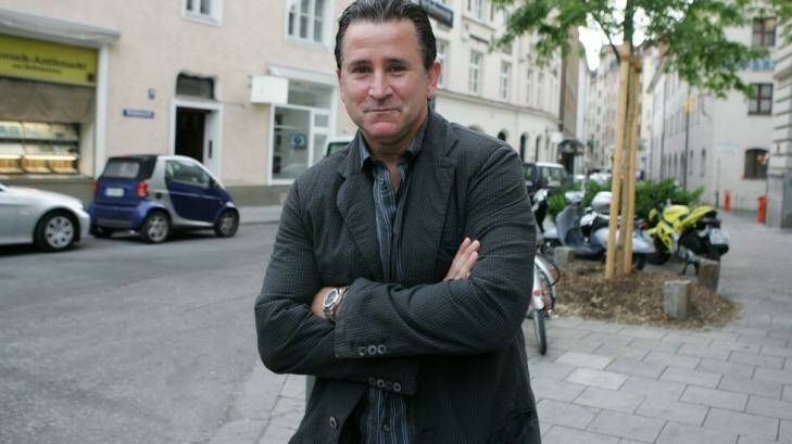 Avid football fan: Anthony LaPaglia, pictured during the World Cup in Germany in 2006. Photo: Tim Clayton