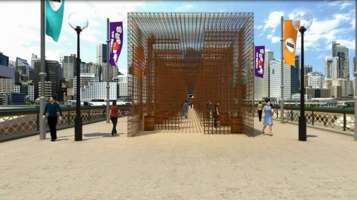 Drawing visitors to Darling Harbour: The proposed temporary fruit and vegetable garden. Photo: Supplied