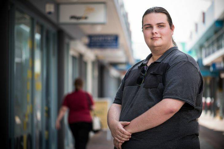Portrait of Zak Pawliw who is taking part in a youth employment project in Penrith. Story about a new Anglicare jobs report which shows the number of entry level jobs for young people like Zak are drying up. 18th October 2017, Photo: Wolter Peeters, The Sydney Morning Herald.