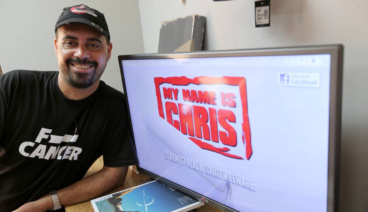 FIGHTING BACK: As Chris Brugger battles cancer for the fourth time, his mates have launched the My Name is Chris campaign to help support him. Picture: Anthony Stipo