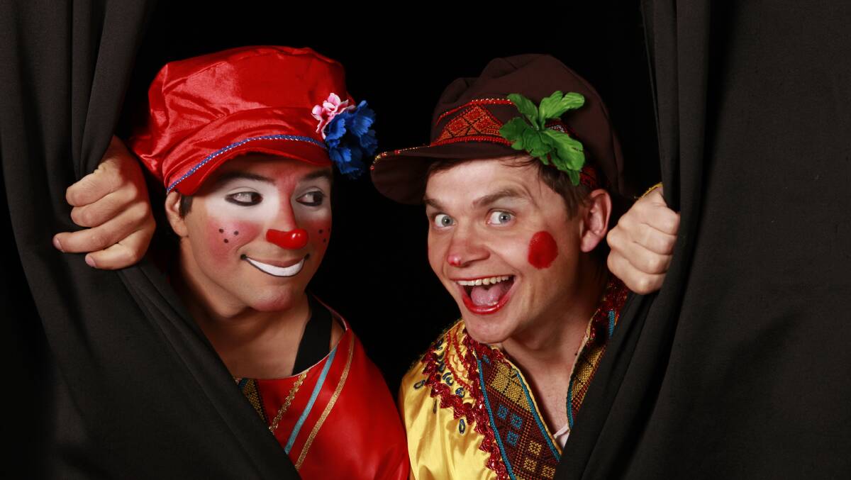 CLASS ACT: Great Moscow Circus clowns Nino and Yuriy are among the sensational performers set to entertain Griffith audiences from tonight under the big top. 