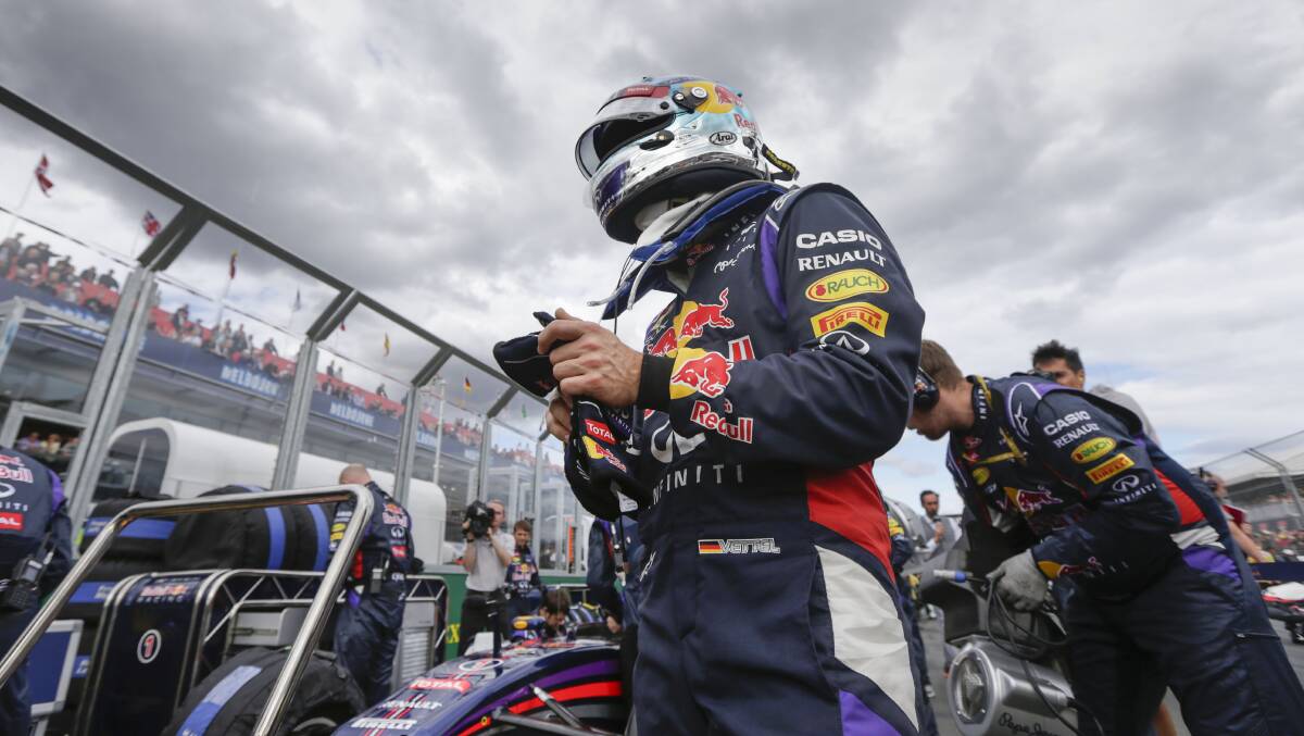 Sebastian Vettel of Germany and Infiniti Red Bull Racing prepares to drive during the Australian Formula One Grand Prix. PHOTOS: GETTY IMAGES