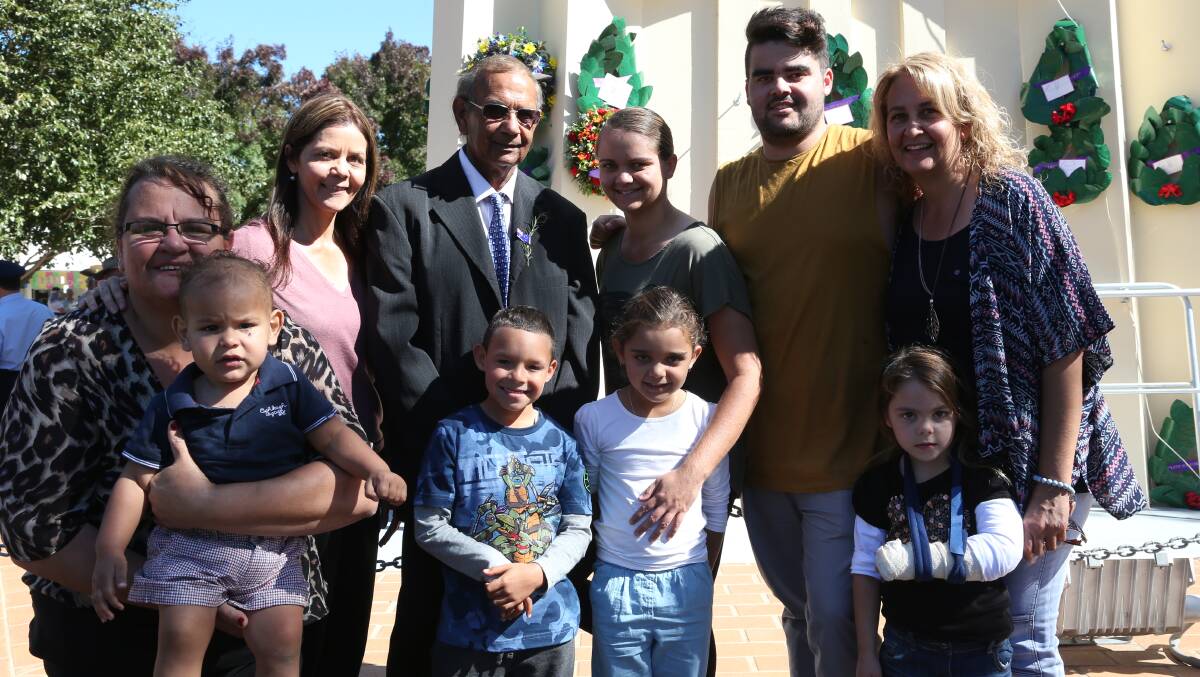 Anzac Day 2014 Memorial Park Griffith, 
Back; Alison Johnston, Jaali Philp 15mths, Carolyn Williams, Carolyn Williams, Keith Williams, Shailyn Williams, Joshua Williams, Michelle Druitt
front; Jarra Williams, Shamia Williams and Lijanah Philp.