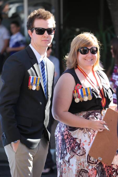 Anzac Day 2014 Banna Ave Griffith, Lachlan Date and Jenny Dance.